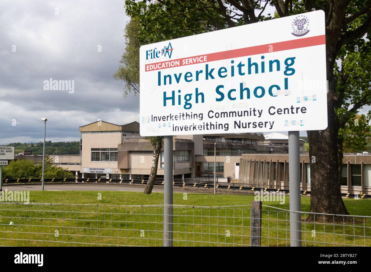 Inverkeithing High School ist eine Schule in Inverkeithing Fife Schottland Stockfoto