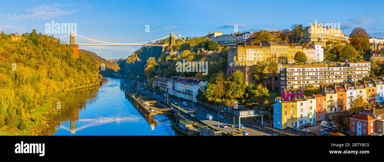 Avon Gorge, Clifton Suspension Bridge, Clifton und Hotwells, Bristol, England, Großbritannien, Europa Stockfoto