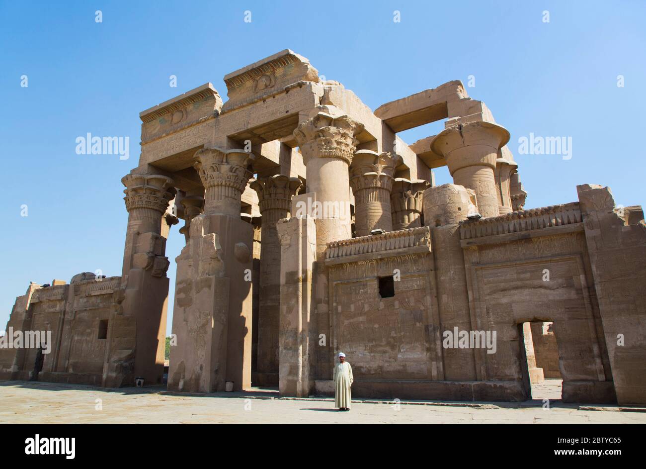 Tempel von Sobek und Haroeris, Kom Ombo, Ägypten, Nordafrika, Afrika Stockfoto