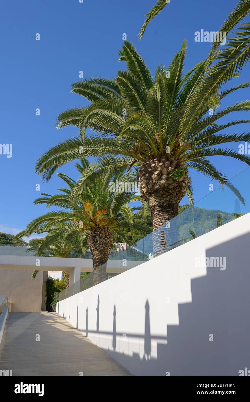 Wunderschöne Anlage des Marbella Beach Hotels, Korfu, Griechenland. Stockfoto