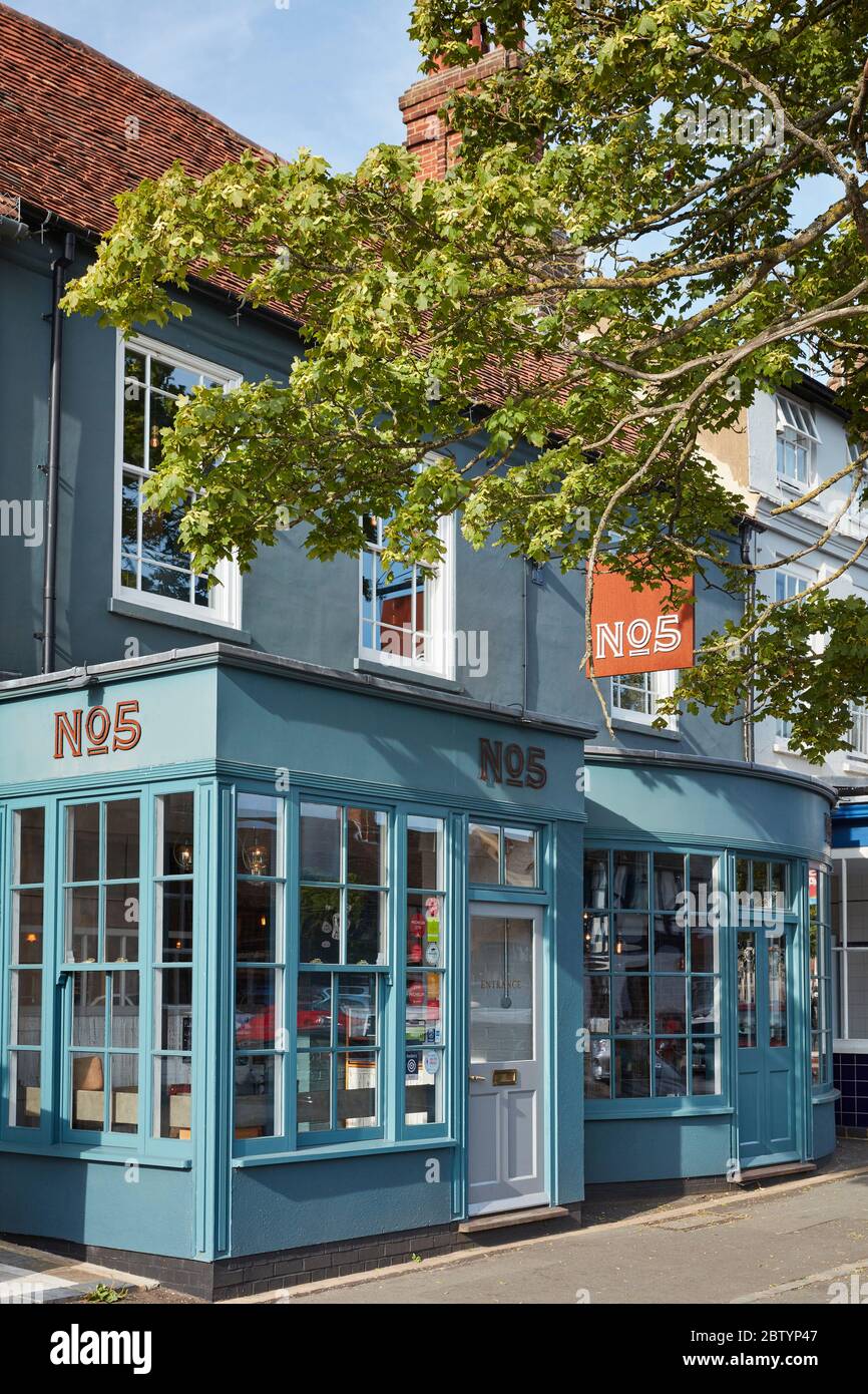 No 5 Restaurant in London End, Beaconsfield, Buckinghamshire, England, Großbritannien Stockfoto