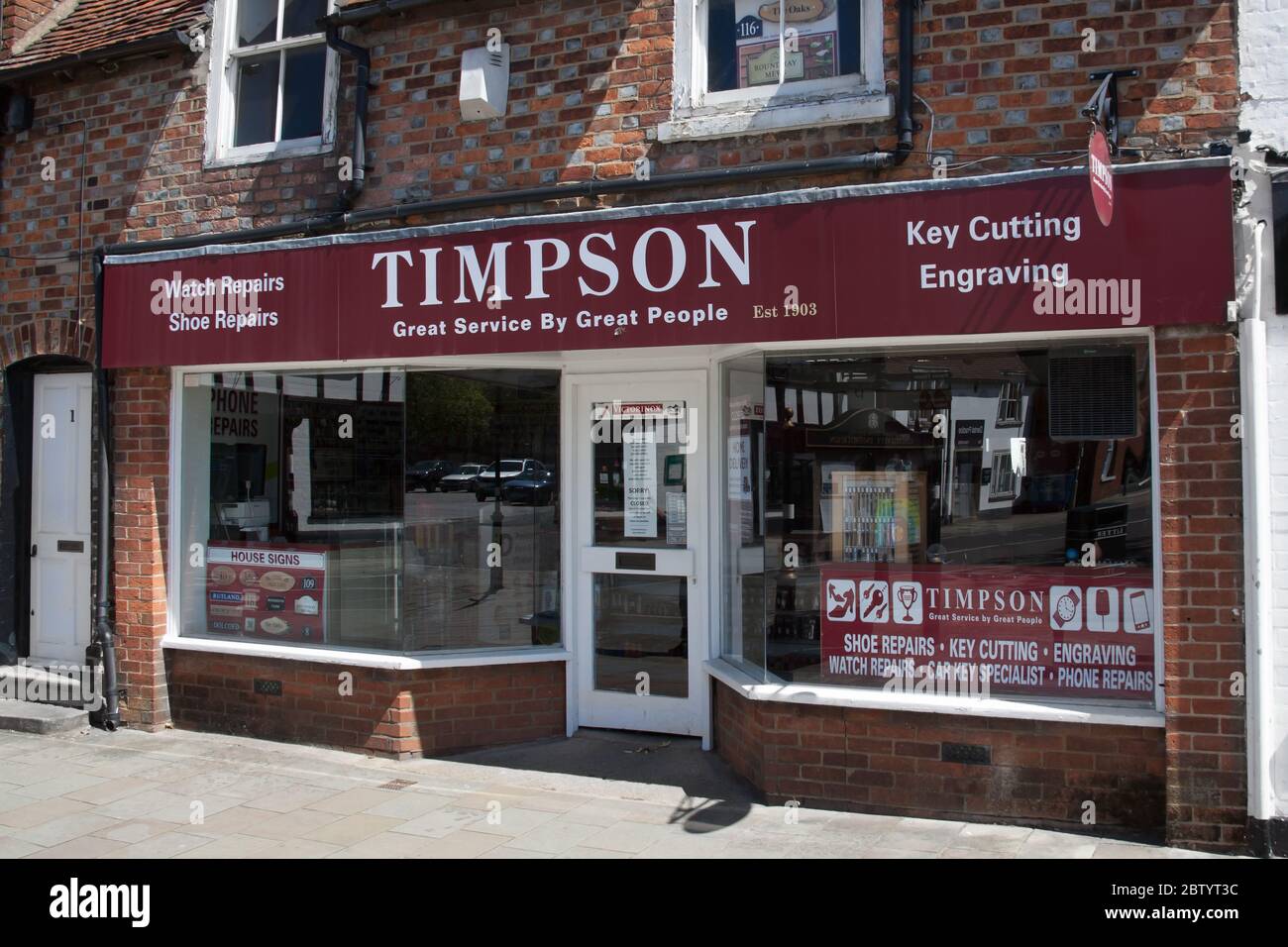 Reparaturen in Thame, Oxfordshire, UK Stockfoto