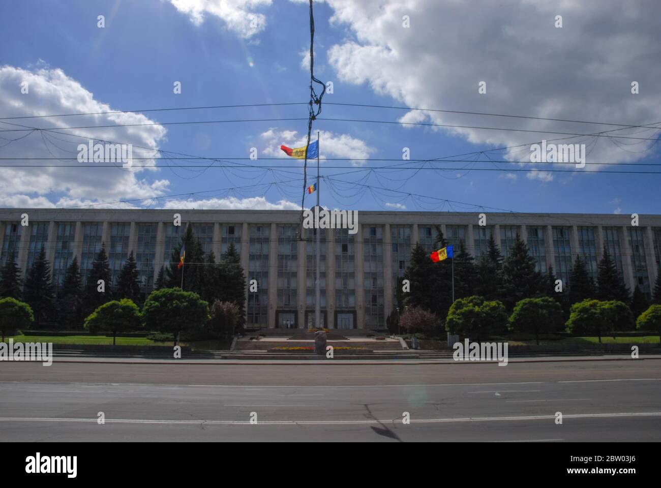 Regierungsgebäude in Chisinau, Moldawien Stockfoto