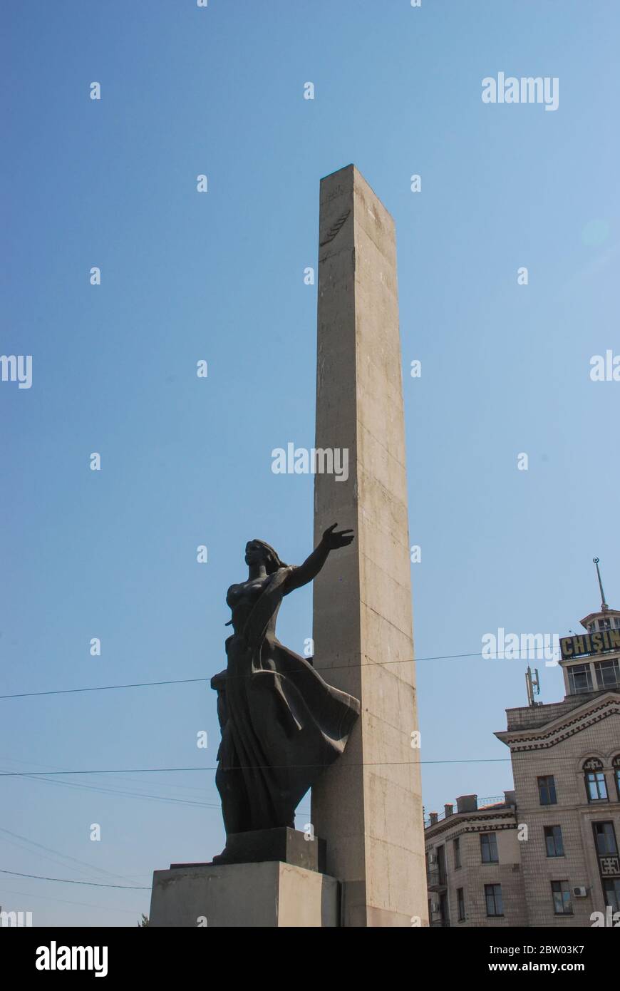 Das Befreiungsdenkmal in Chisinau, Moldawien Stockfoto