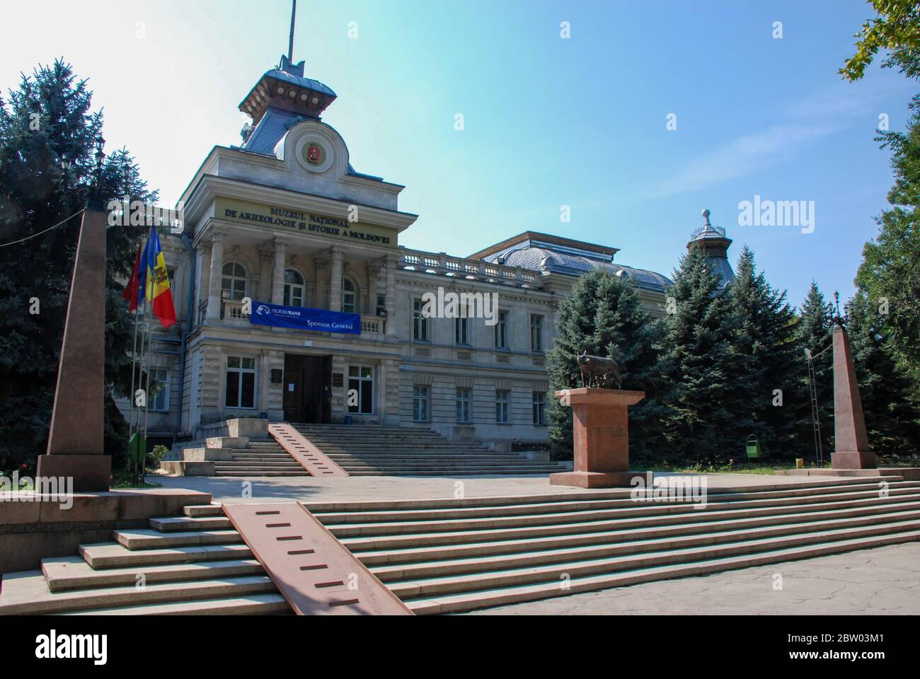 Das Nationalmuseum für Geschichte in Chisinau, Moldawien Stockfoto