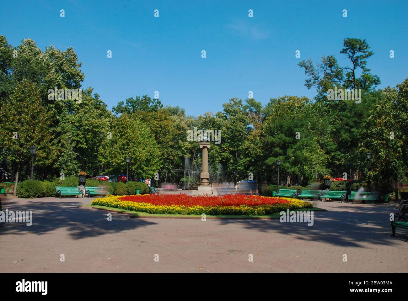 Der Stefan cel Mare Central Park in Chisinau, Moldawien Stockfoto