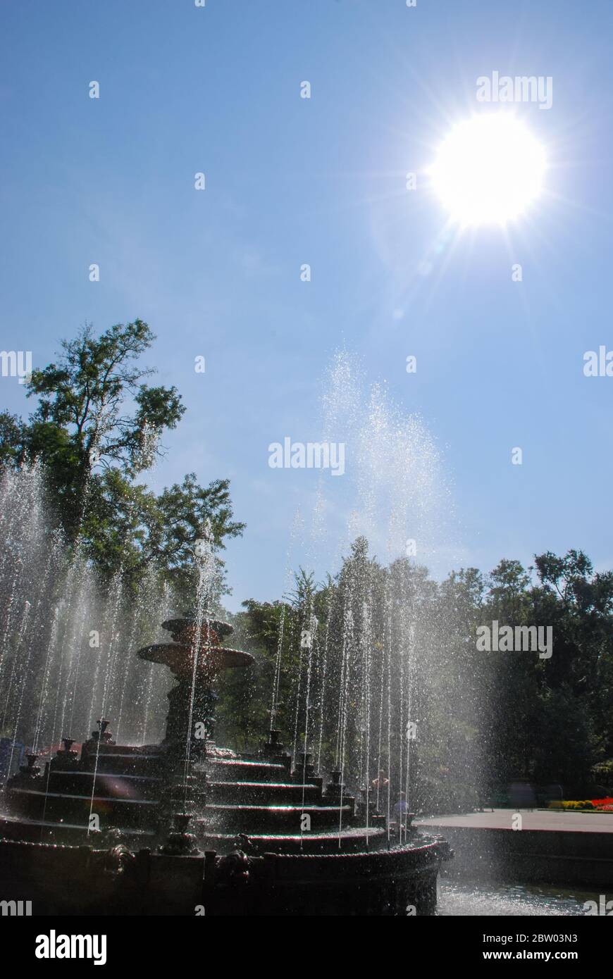 Der Stefan cel Mare Central Park in Chisinau, Moldawien Stockfoto