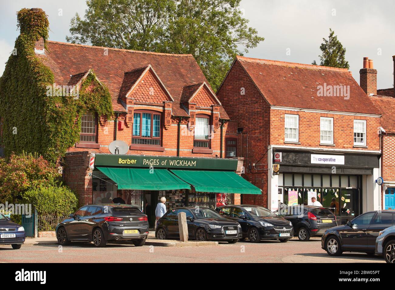 Geschäfte in Wickham, Hampshire, England, Vereinigtes Königreich Stockfoto