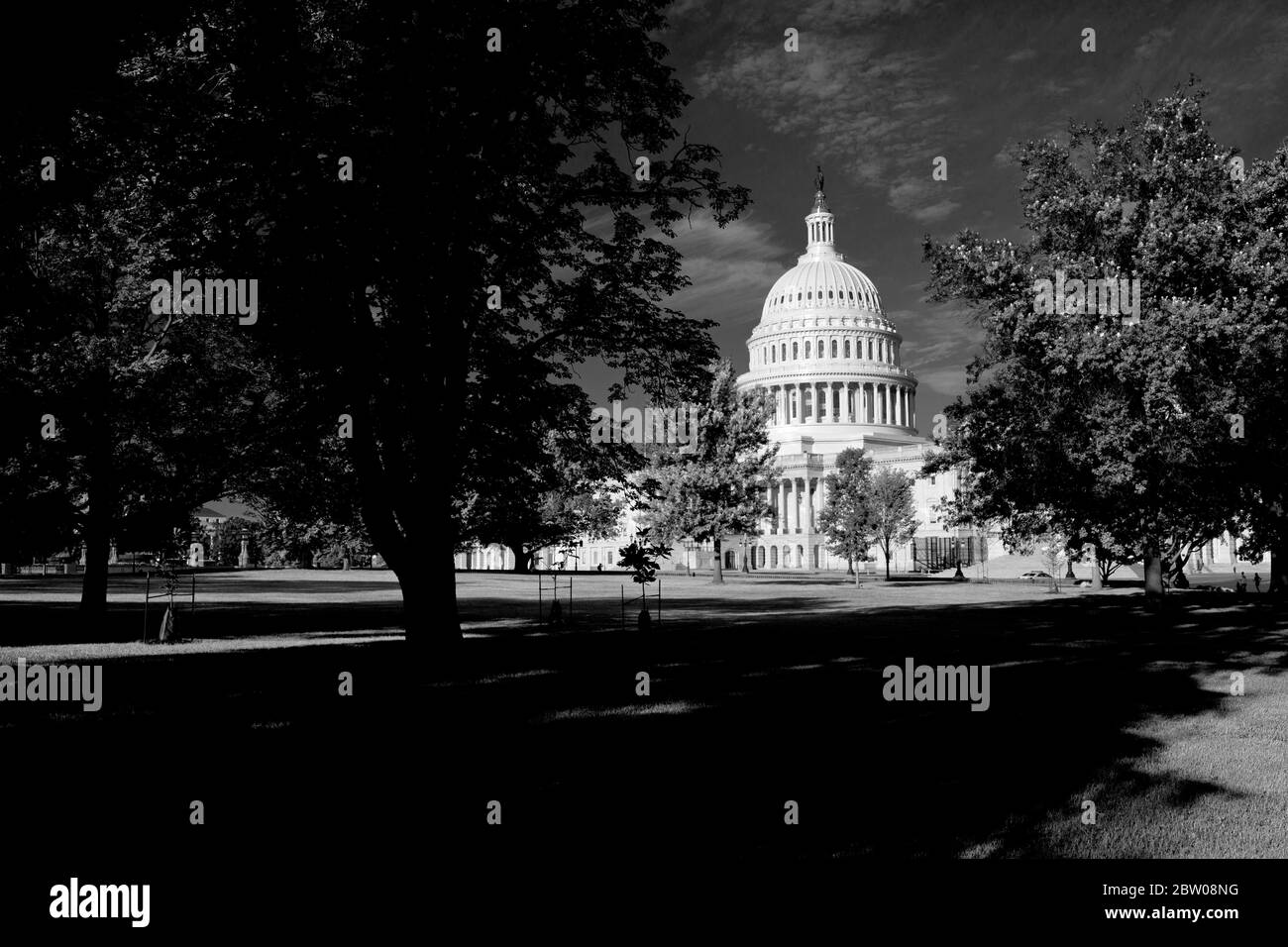 Das Kapitol der Vereinigten Staaten, First St SE, Washington, DC 20004, USA. Fotografiert am Tag. Amerikanisches Reiseziel. Kongress Der Vereinigten Staaten Stockfoto