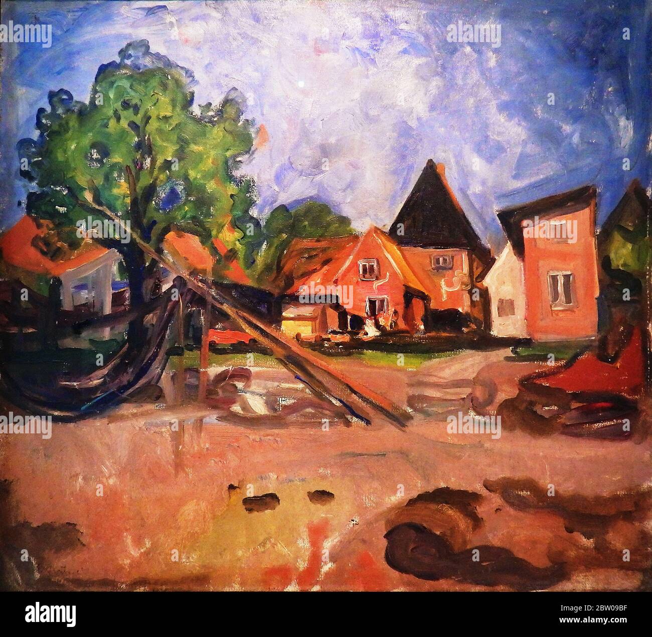 A aus Travemunde von Edvard Munch 1903, Museum Kunst und Kulturgeschichte der Hansestadt in Lübeck, Deutschland Stockfoto