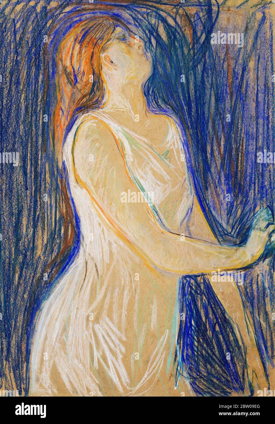 Ein Modell von Edvard Munch 1893 in der Solomon Guggenheim Foundation in New York City Stockfoto
