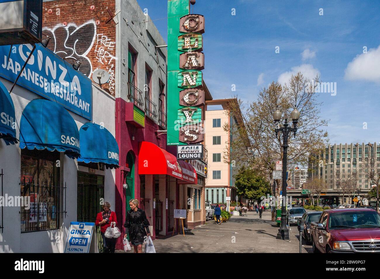 Produce and Waterfront Area of Oakland Stockfoto