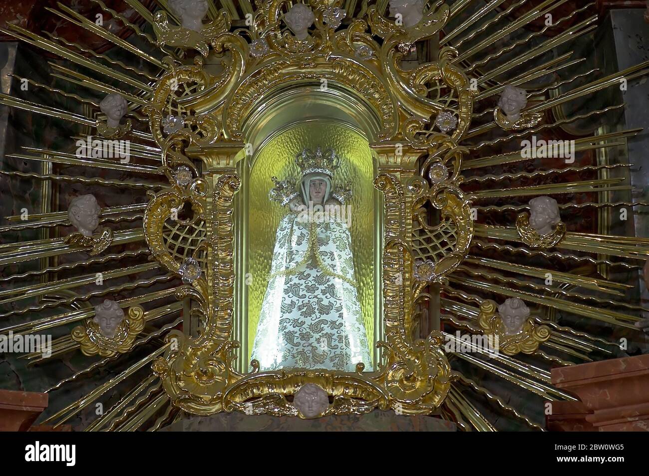 Góra św. Anny Polska, Święta Anna Samotrzecia, Figur; St. Annaberg, Anna selbdritt, Figur; St. Anne Berg, Jungfrau und Kind mit St. Anne Figur Stockfoto