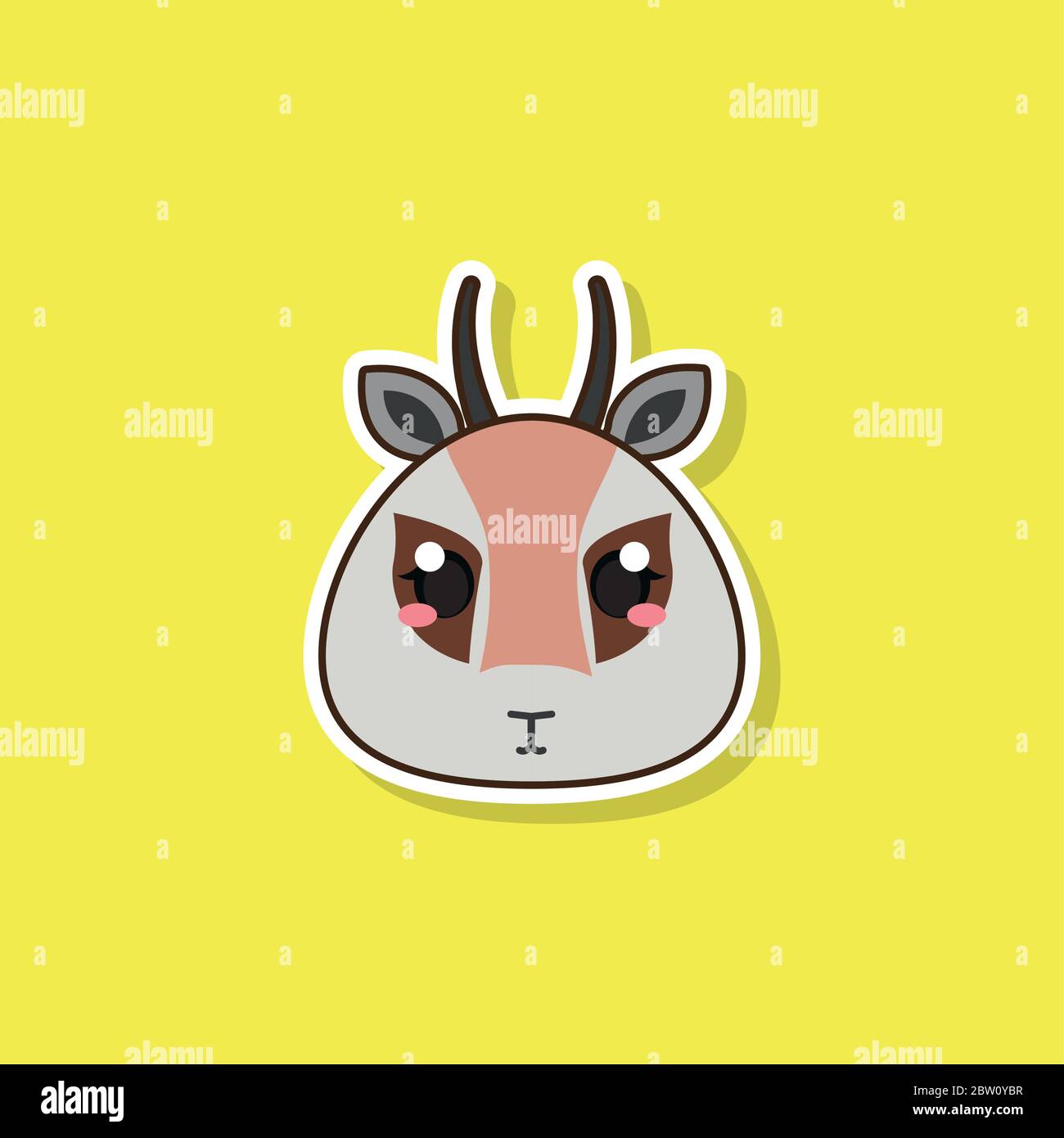 Isolierte süße Baby-Antilope Stock Vektor