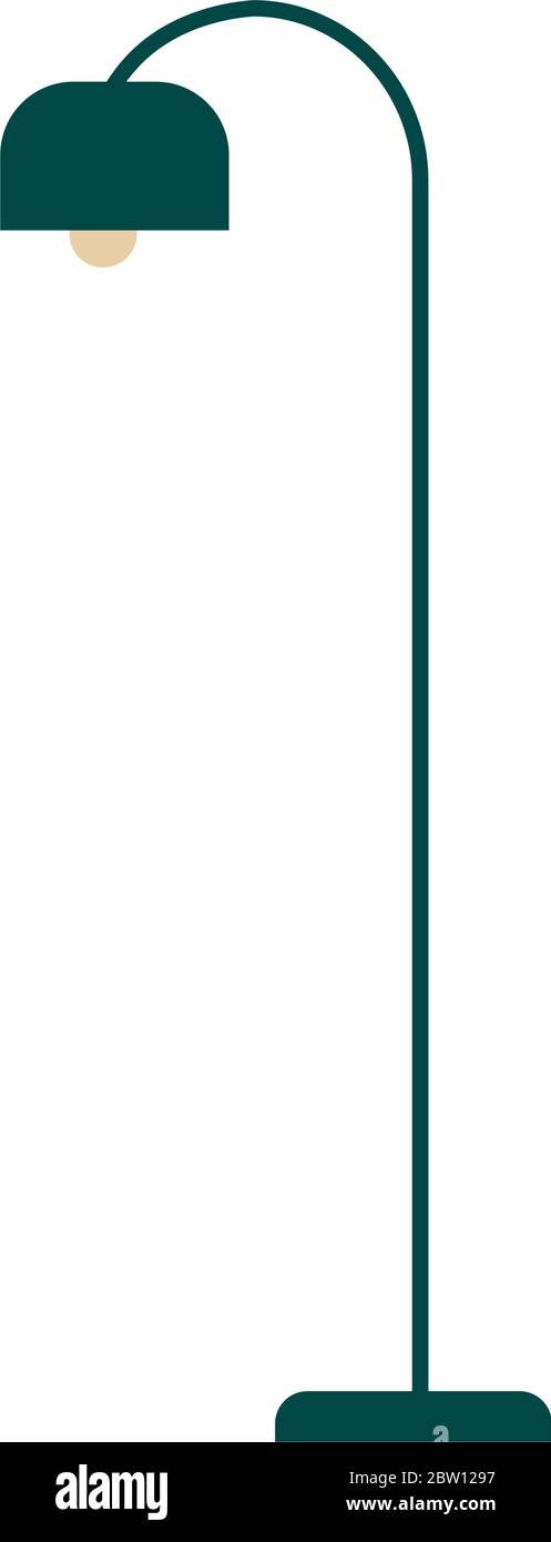 Symbol für isolierte Lampe Stock Vektor