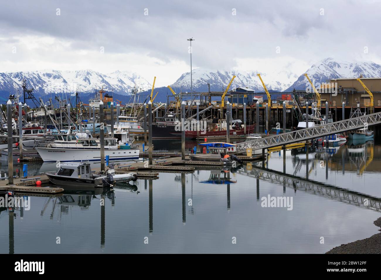 Fischerboote, Homer, Alaska, USA Stockfoto