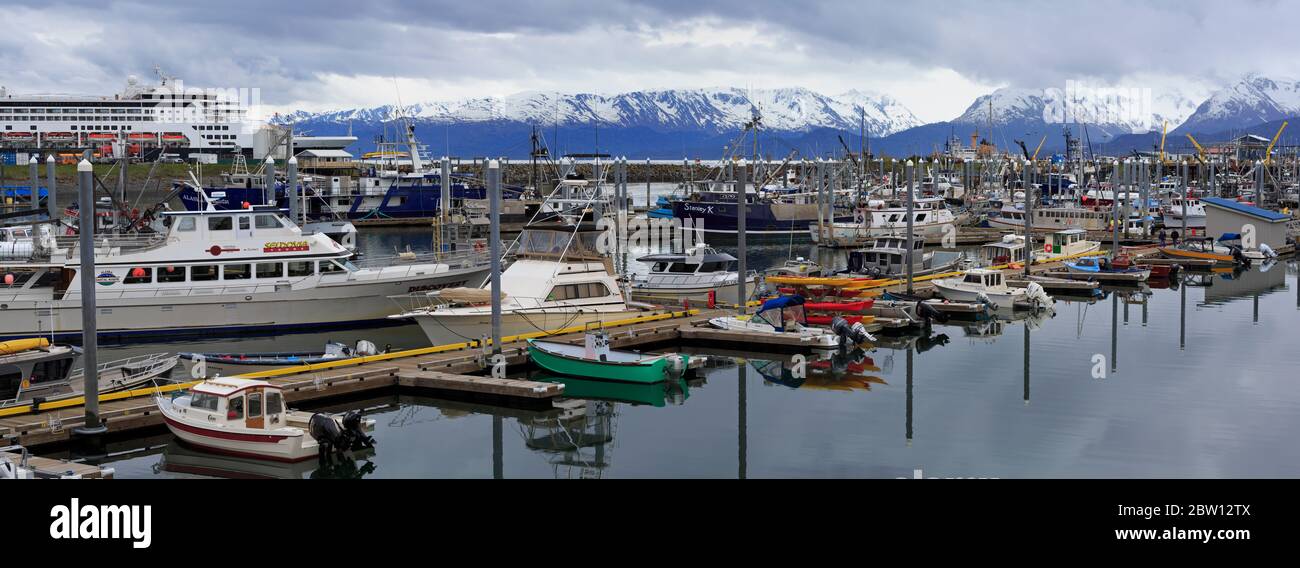 Fischerboote, Homer, Alaska, USA Stockfoto