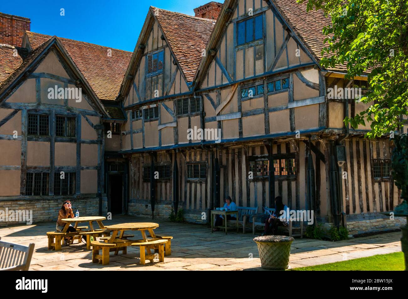 Hall's Croft in dem Shakespeare's Tochter mit ihrem Mann lebte in Stratford-upon-Avon. Stockfoto