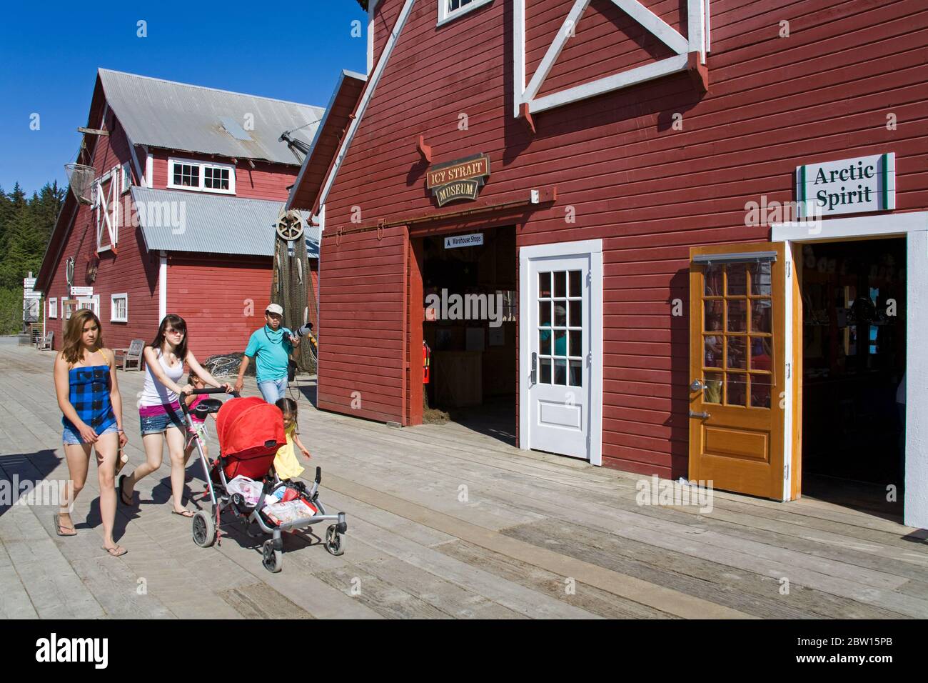 ICY Strait Point Cannery Museum, Hoonah City, Chichagof Island, Southeast Alaska, USA Stockfoto