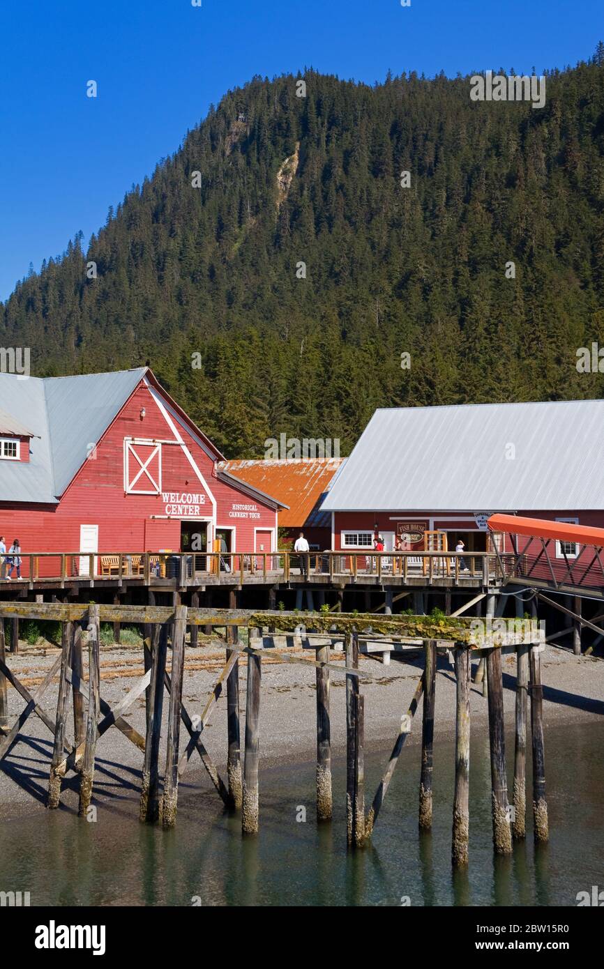 ICY Strait Point Cannery Museum, Hoonah City, Chichagof Island, Southeast Alaska, USA Stockfoto