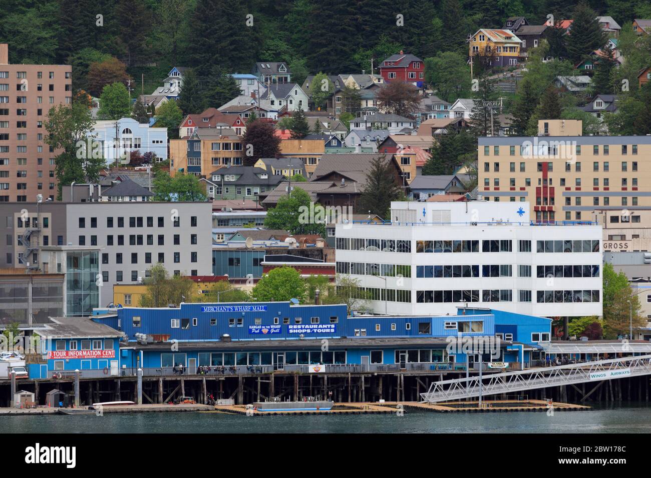 Die Innenstadt von Juneau, Alaska, USA Stockfoto