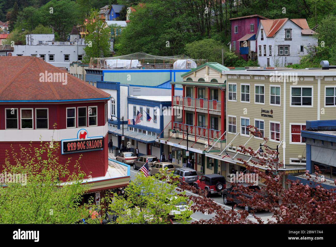 Die Innenstadt von Juneau, Alaska, USA Stockfoto