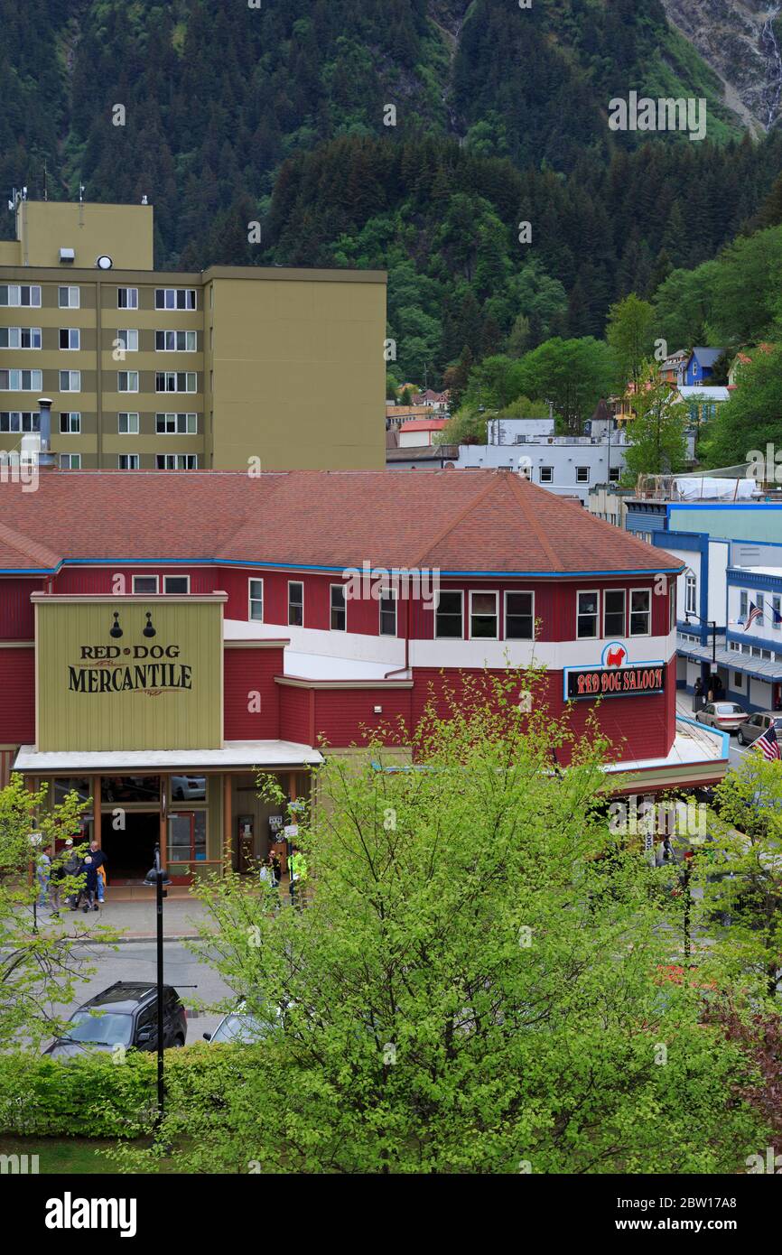 Die Innenstadt von Juneau, Alaska, USA Stockfoto