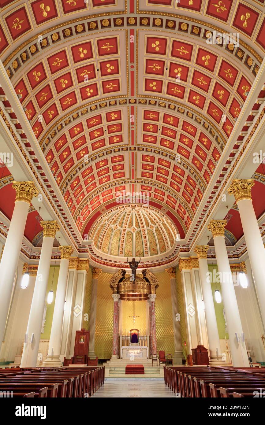 Kathedrale-Basilika der Unbefleckten Empfängnis, Mobile, Alabama, USA Stockfoto