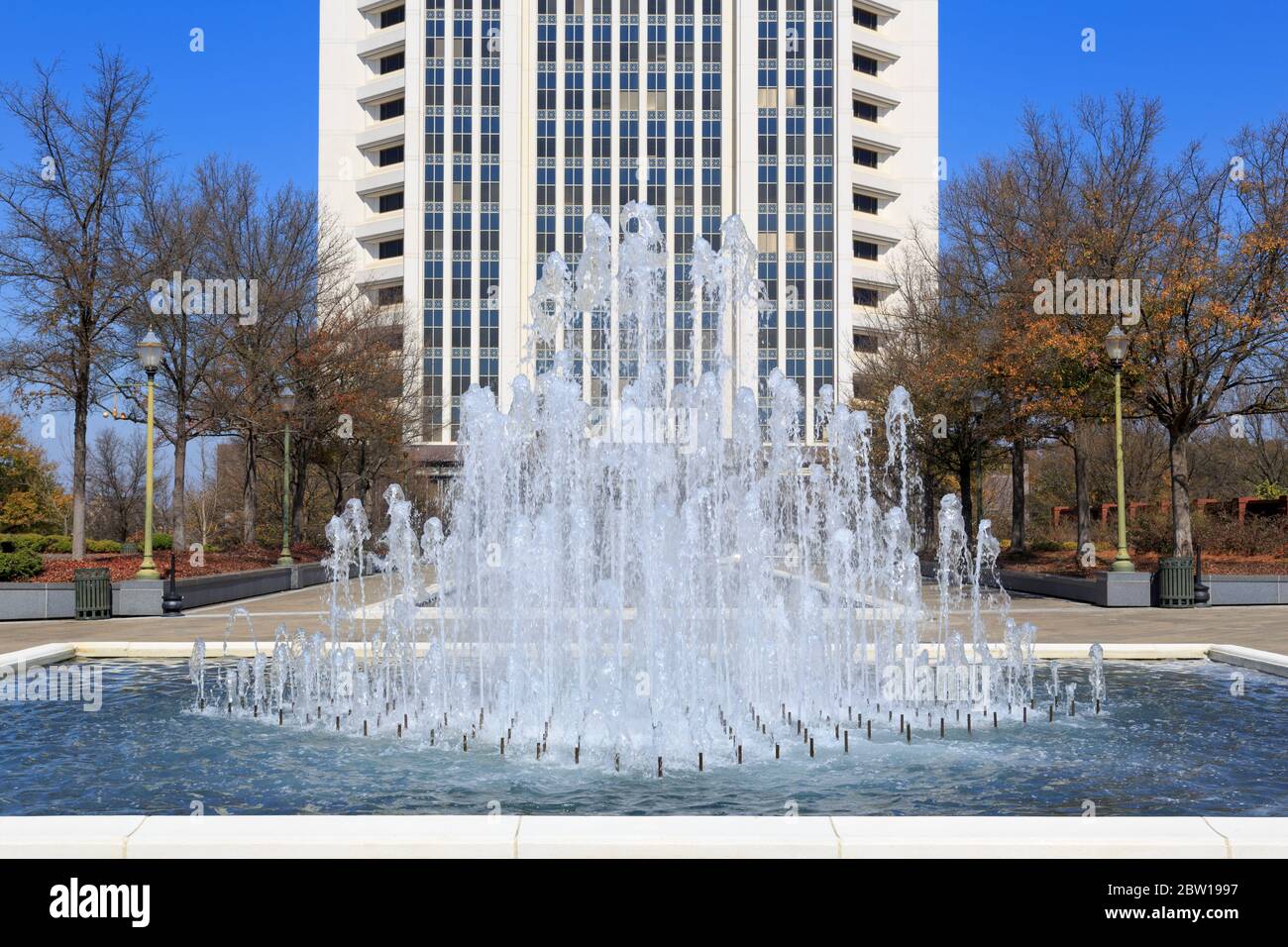 Brunnen der Rgions Bank, Montgomery, Alabama, USA Stockfoto