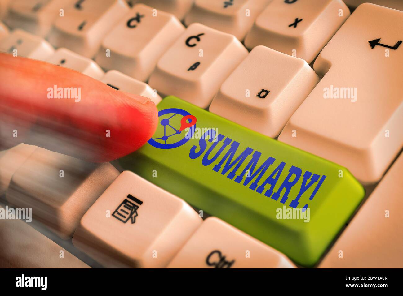 Handschrift Text schreiben Zusammenfassung. Konzeptionelle Foto eine kurze Erklärung oder ein Konto der wesentlichen Punkte der etwas Stockfoto
