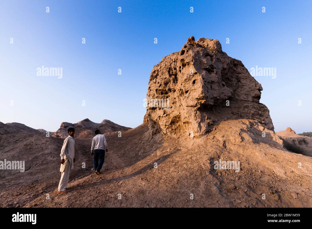 Ruinen von Tulamba, Alt-Tulamba, Eroberungen von Alexander dem Großen, Khanewal, Punjab Provinz, Pakistan, Südasien, Asien Stockfoto