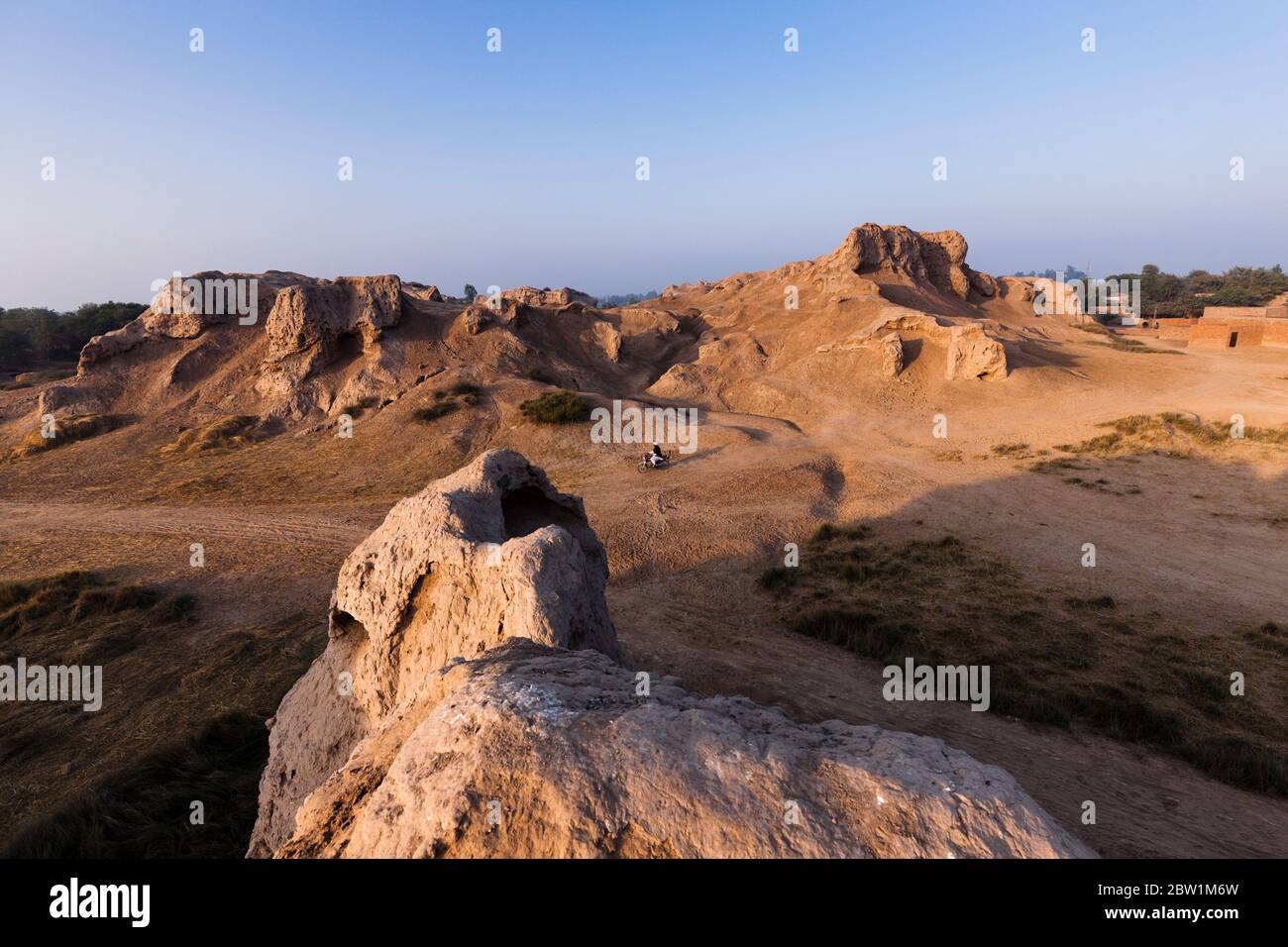 Ruinen von Tulamba, Alt-Tulamba, Eroberungen von Alexander dem Großen, Khanewal, Punjab Provinz, Pakistan, Südasien, Asien Stockfoto