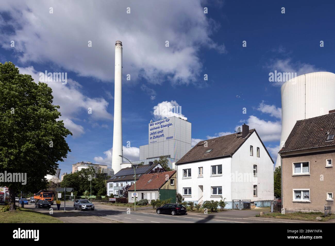 STEAG Blockheizkraftwerk in Herne-Baukau am Rhein-Herne-Kanal Stockfoto