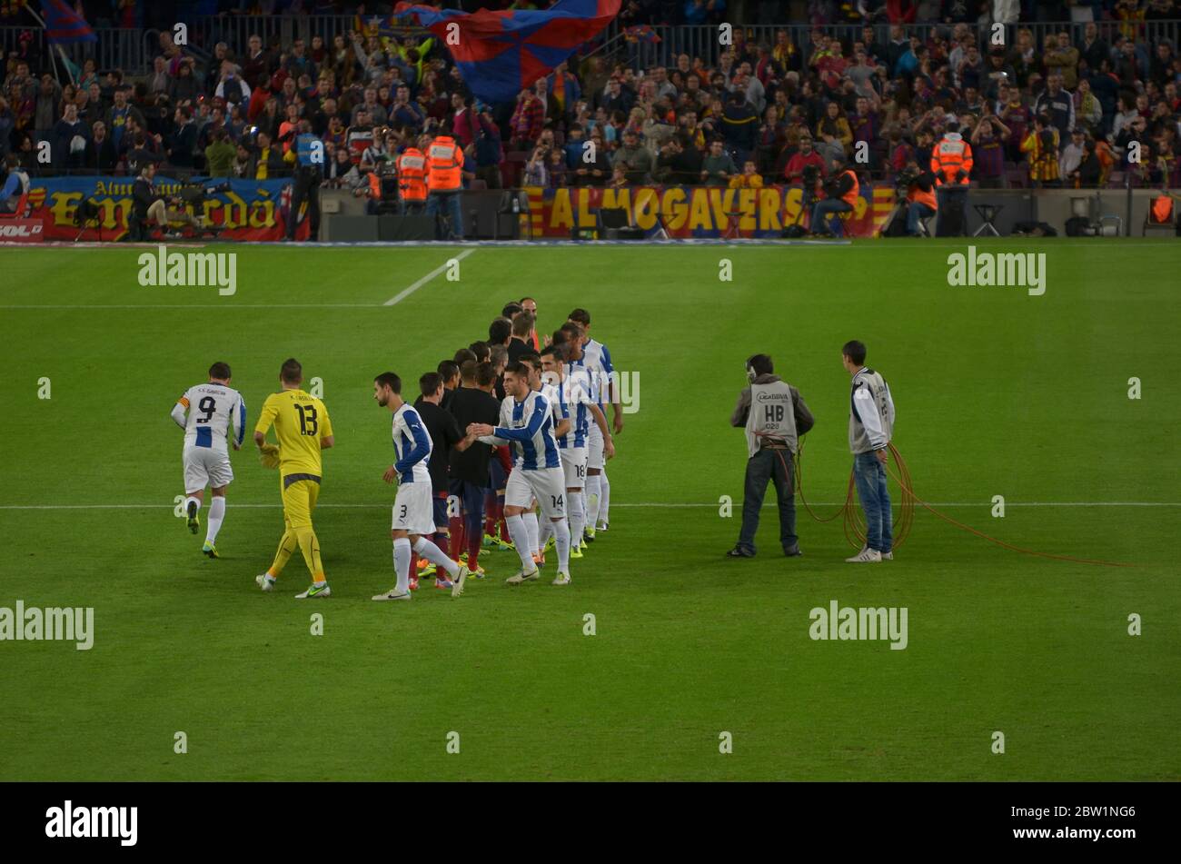 Barça vs Espanyol Stockfoto