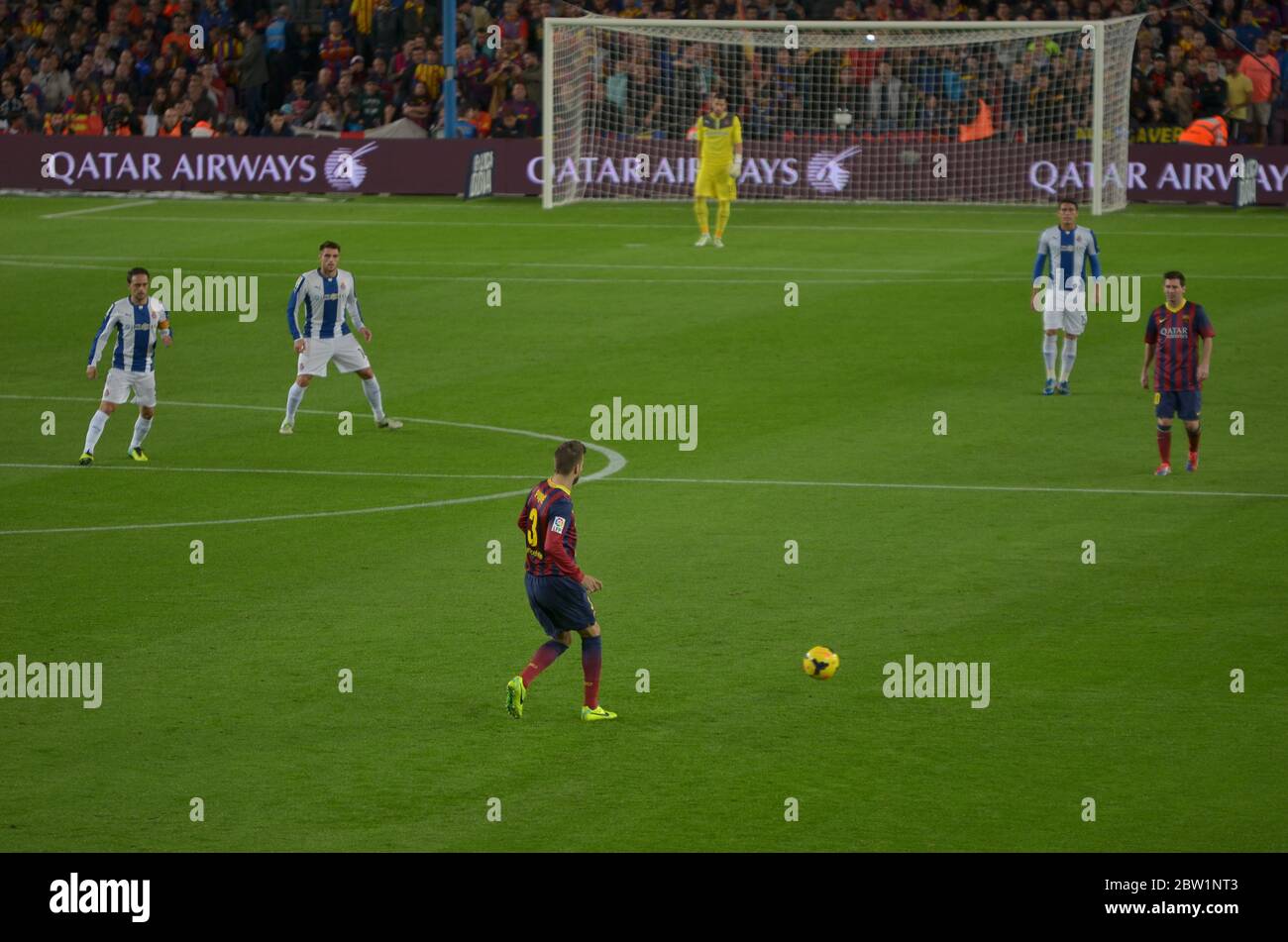 Barça vs Espanyol Stockfoto