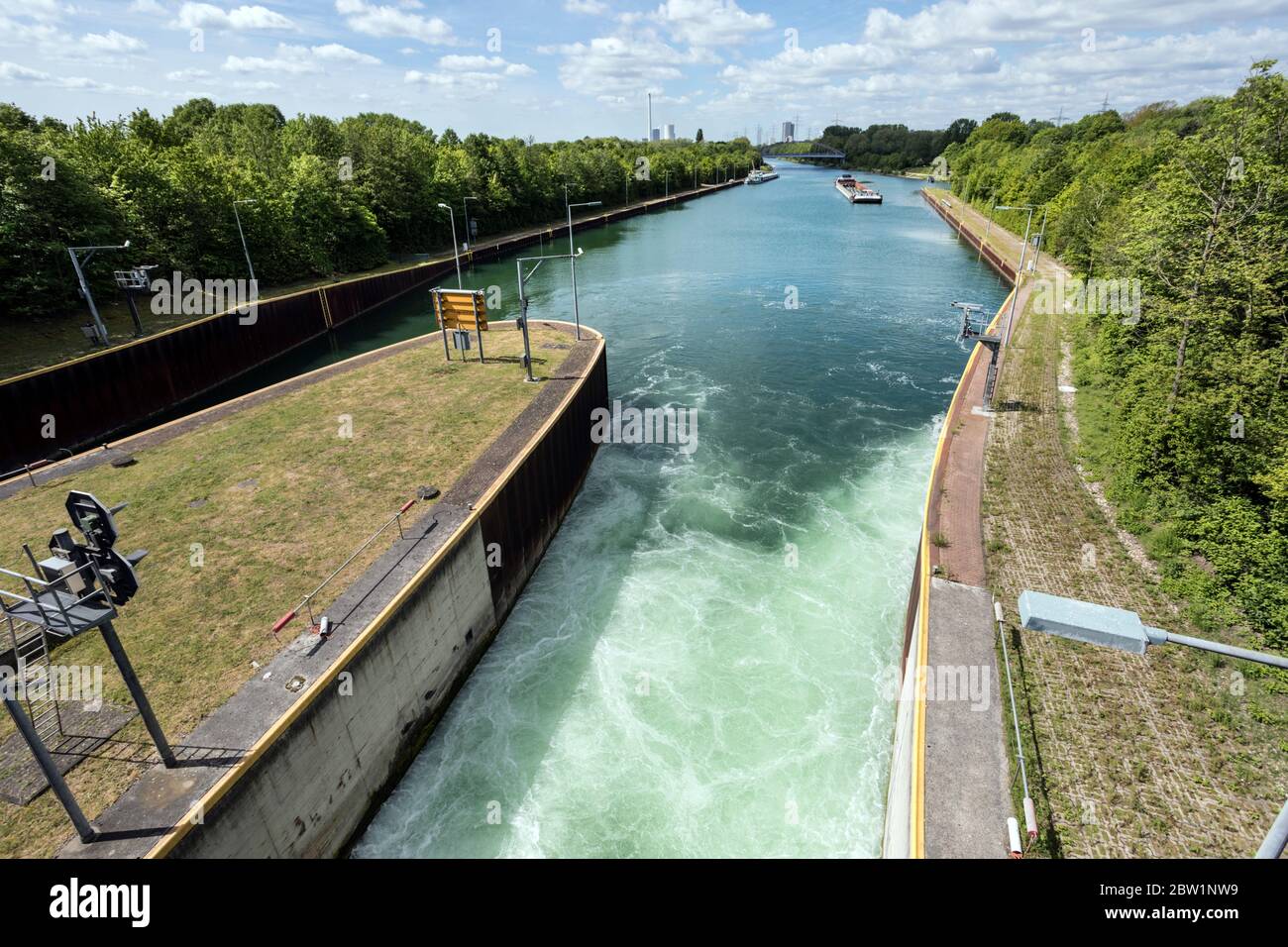 Fabelhafte Schleuse Am Rhein Fotos