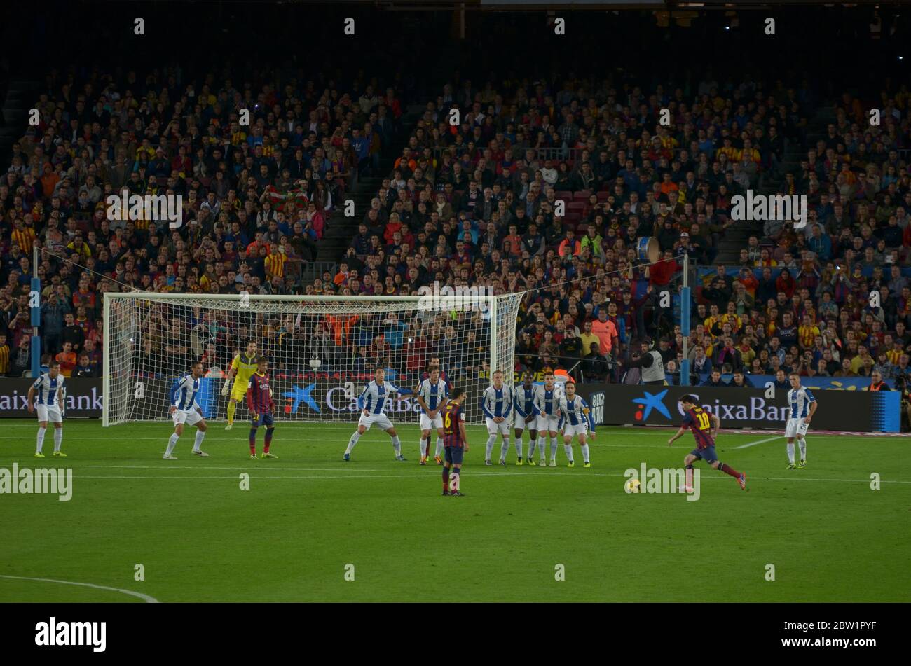 Barça vs Espanyol Stockfoto