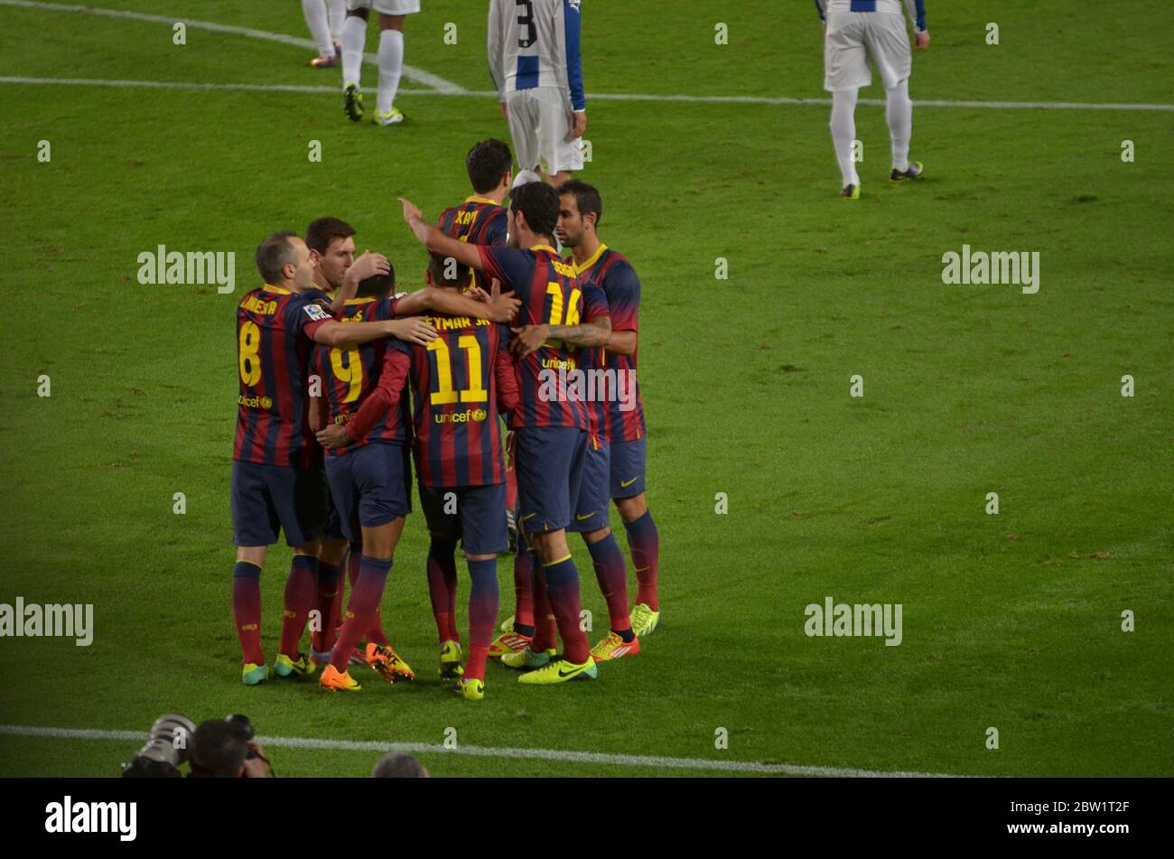 Barça vs Espanyol Stockfoto