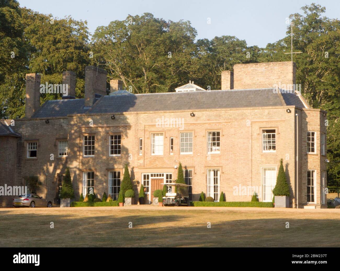 Adrian Bayford EuroMillions Gewinner im Juli 2018 beim Cambridge Music Festival, UK. Stockfoto