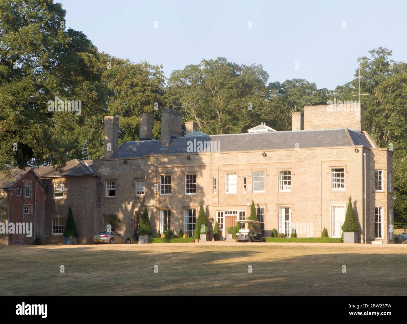 Adrian Bayford EuroMillions Gewinner im Juli 2018 beim Cambridge Music Festival, UK. Stockfoto