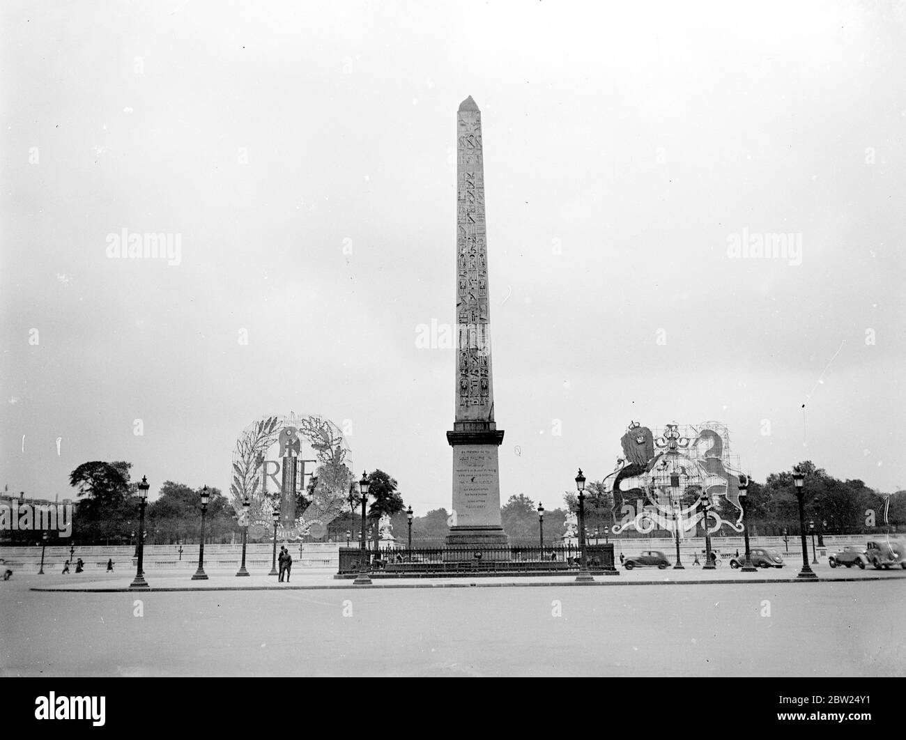Place De La Concorde in Paris. Stockfoto