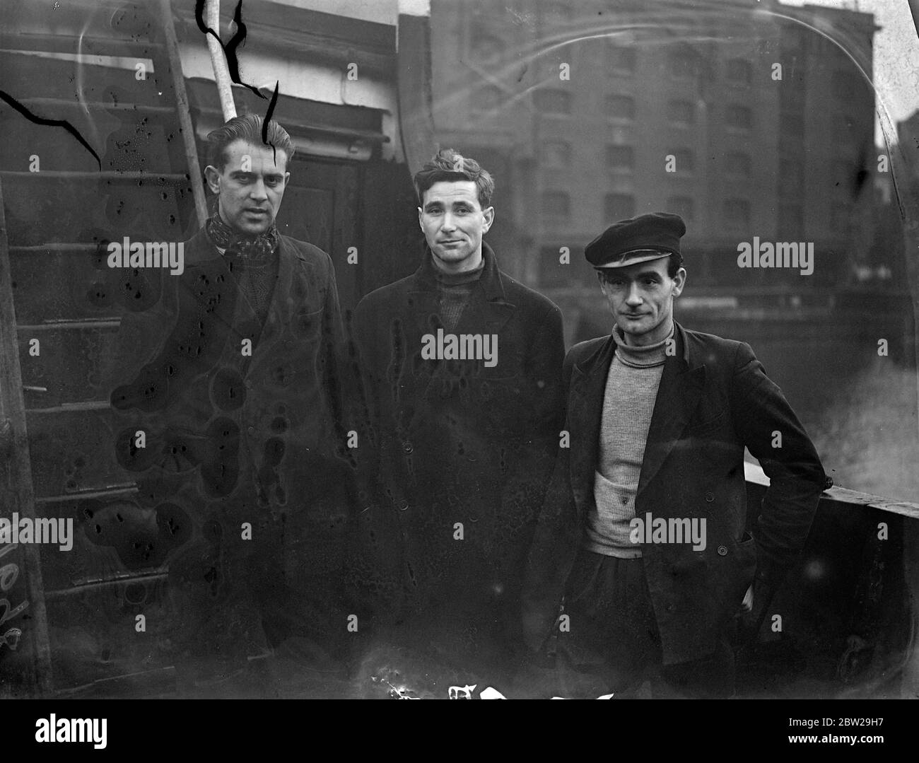 Von links nach rechts, William Hoffman, Ivor Davies und David Bruce. Stockfoto