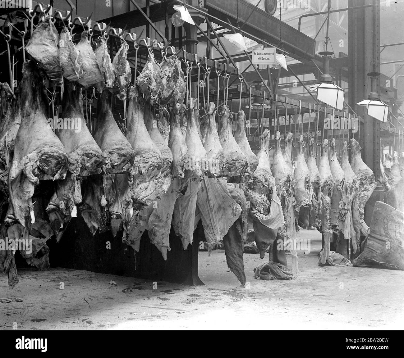 Fleischstand für Cassell's. Mai 1917 Stockfoto