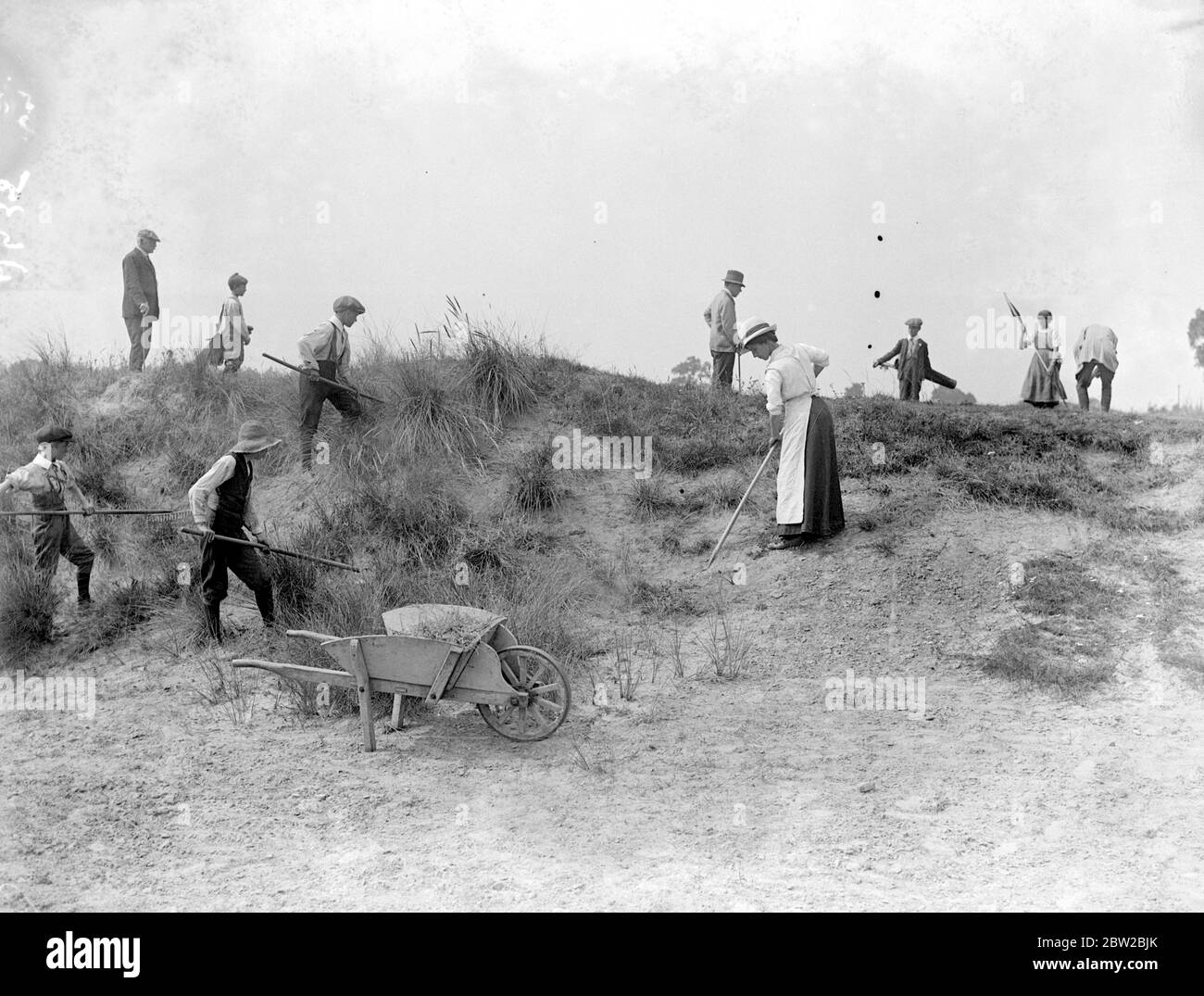 Sandy Lodge Golfplatz in Kriegszeit. 10 Juli 1916 Stockfoto