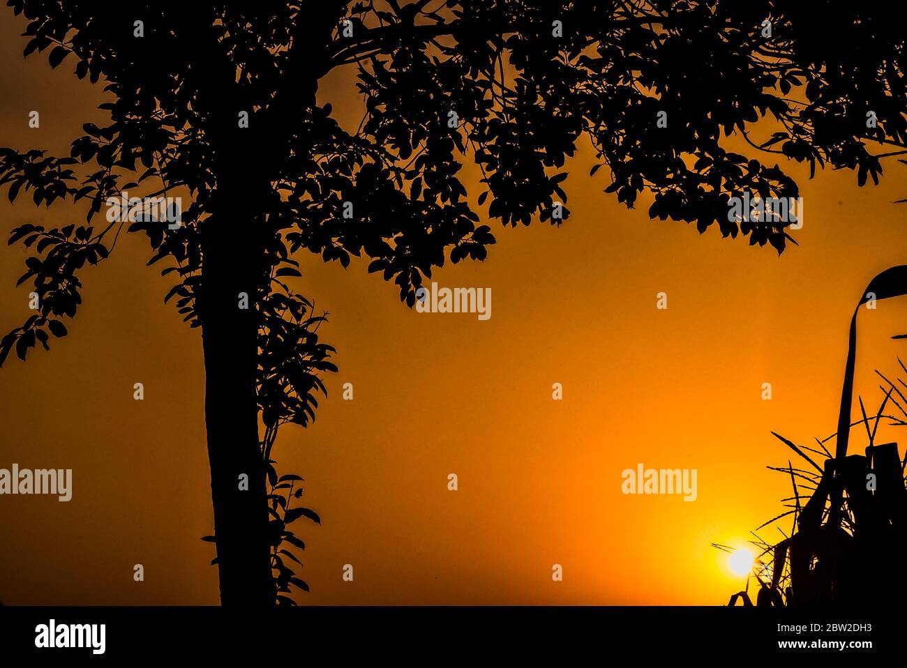 Sonnenuntergang ist eine schöne Seite der Erde. Ich bin wirklich glücklich, dieses Bild aufzunehmen. Stockfoto