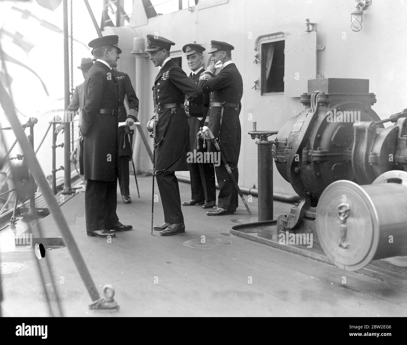 Rückkehr von Prince of Wales - in Portsmouth. Oktober 1925 Stockfoto