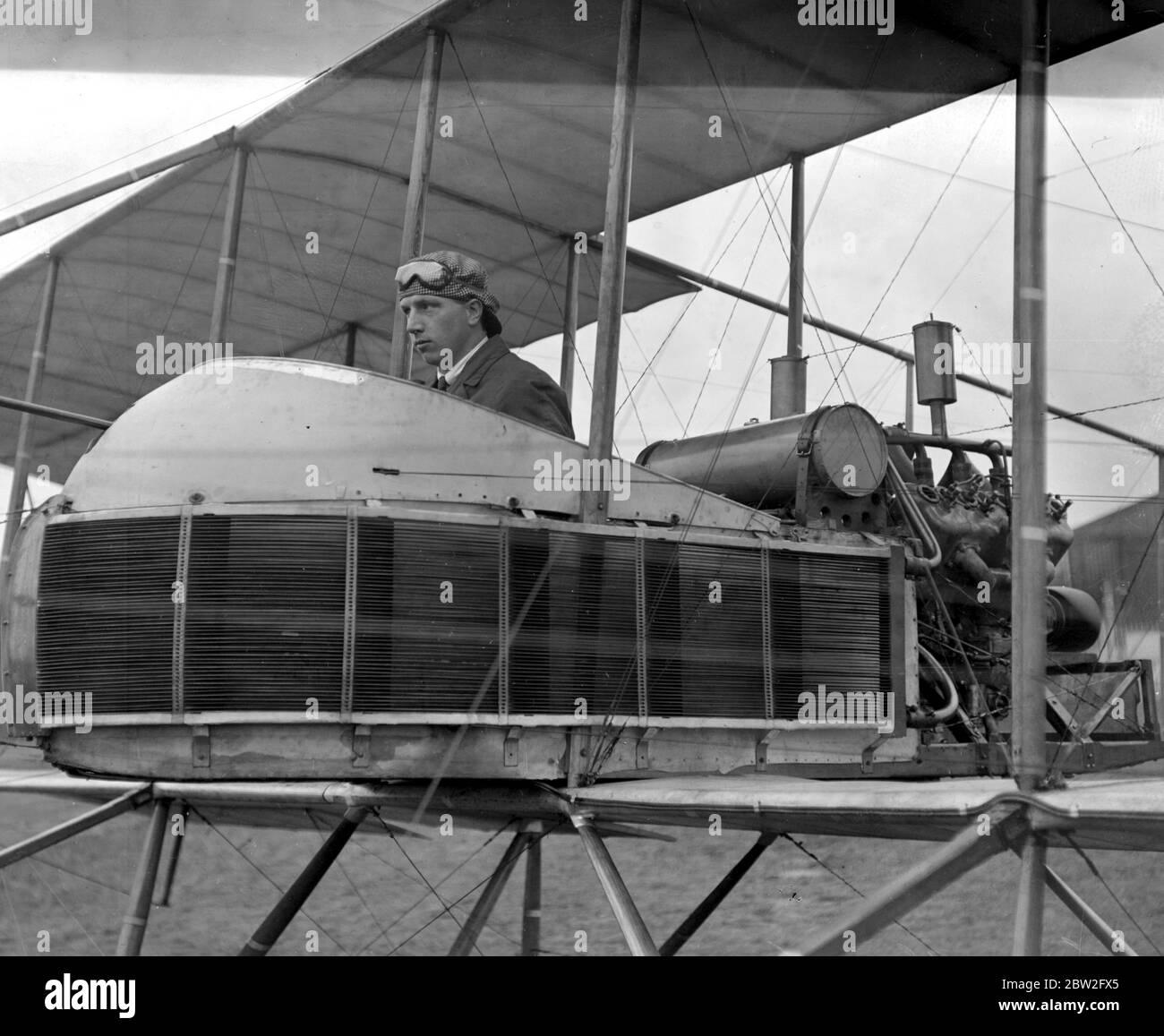 London - manchester - London Flug . J. Alcock Stockfoto