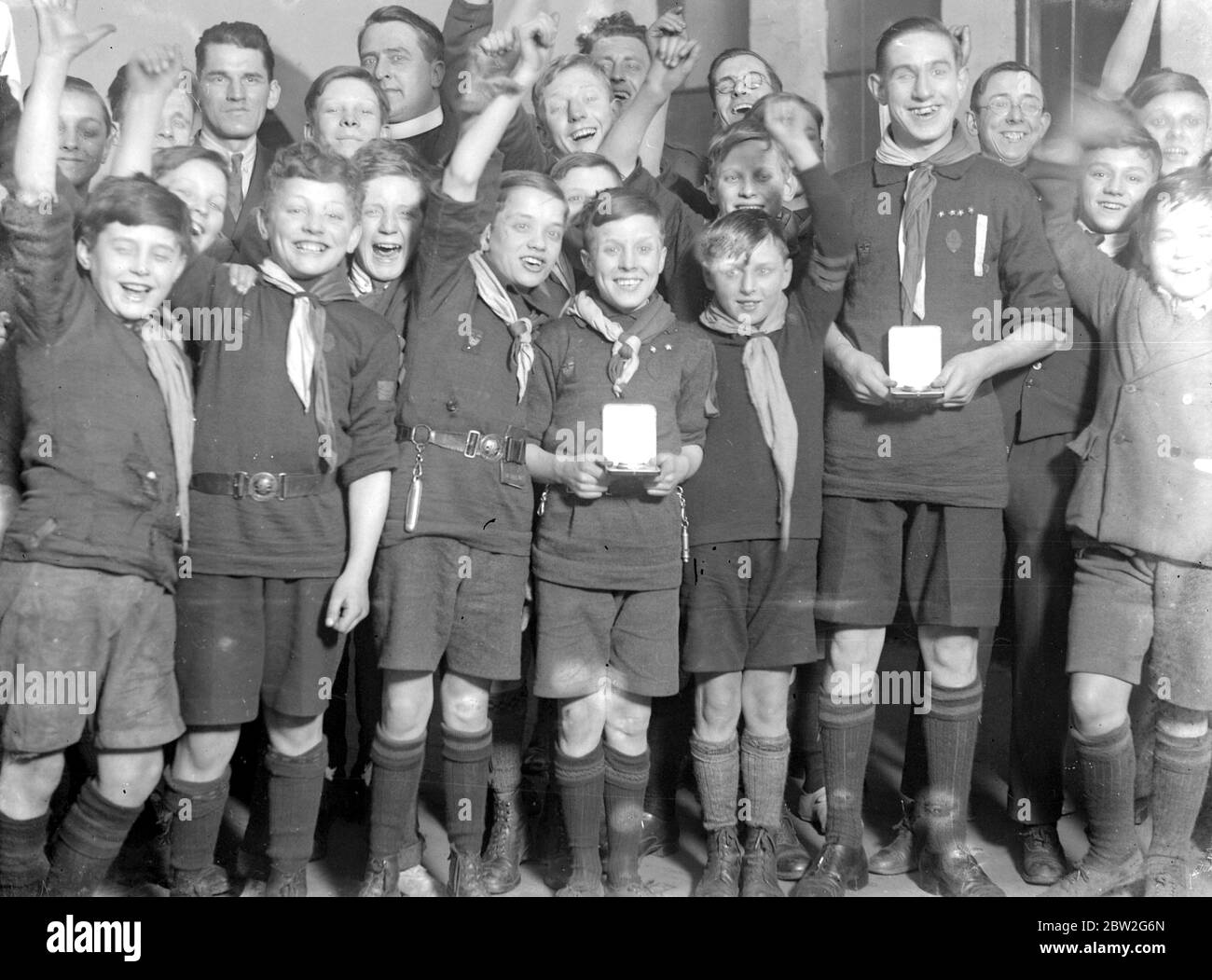 Brave Boy Scouts 1933 Stockfoto