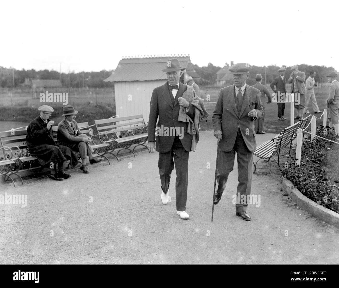 Le Touquet. Lord Ashfield und Sir Ernest Hatch September 1925 Stockfoto