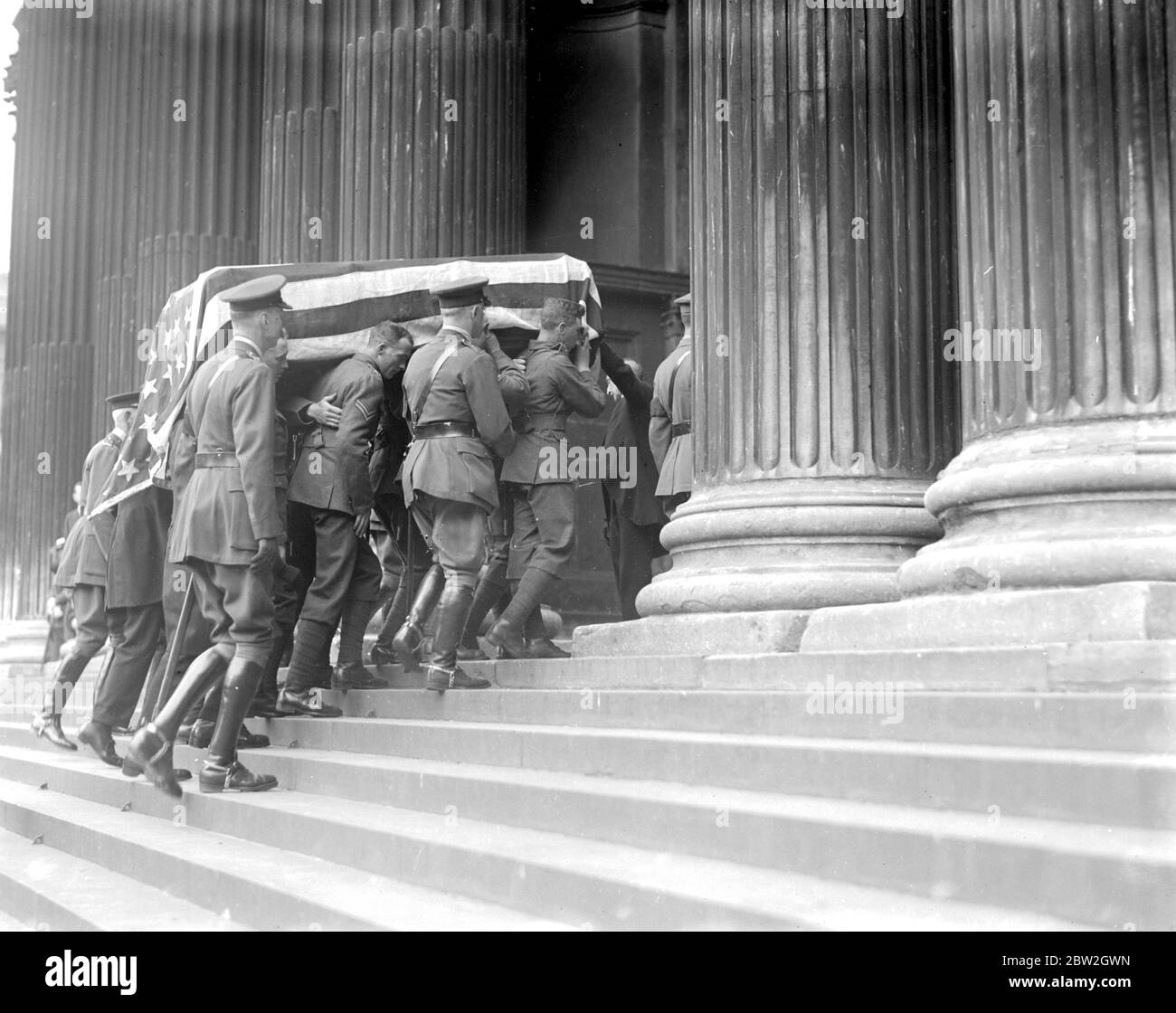 Beerdigung des Chirurgen General Crawford Gorgas in St Paul's. 1914-1918 Stockfoto